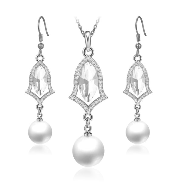 Lady Rose Gold Earrings Set