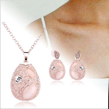 Rose Gold Leaf Shape Jewelry