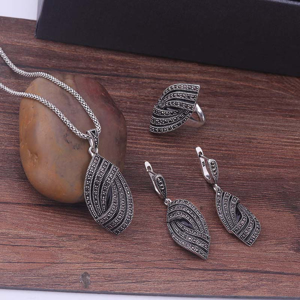 Pure Silver Color Jewelry Sets