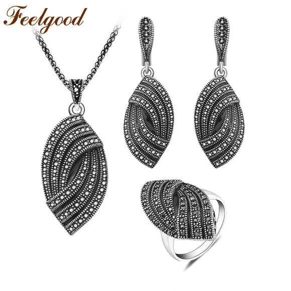 Pure Silver Color Jewelry Sets