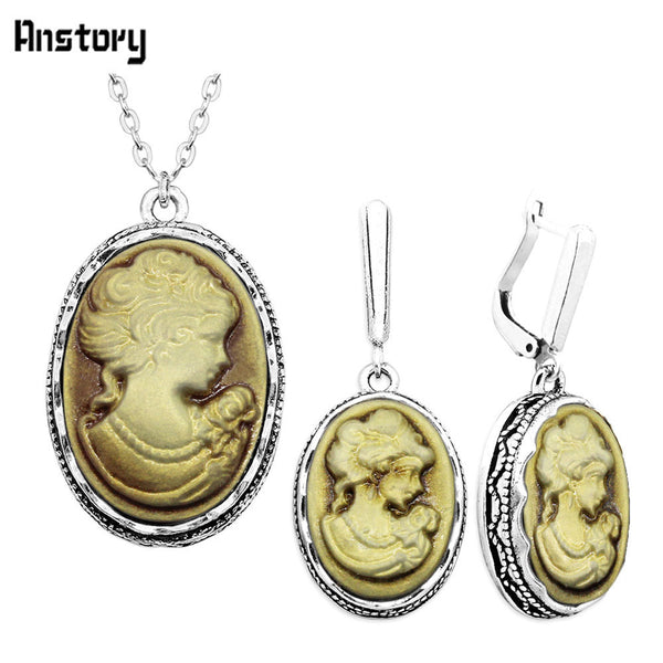 Lady Queen Cameo Jewelry Sets