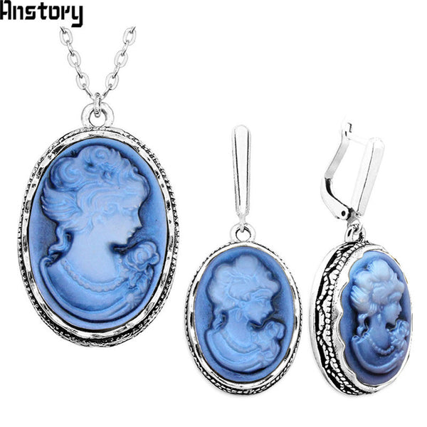 Lady Queen Cameo Jewelry Sets
