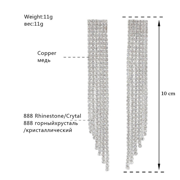 Lovely Top Crystal Tassel Sets