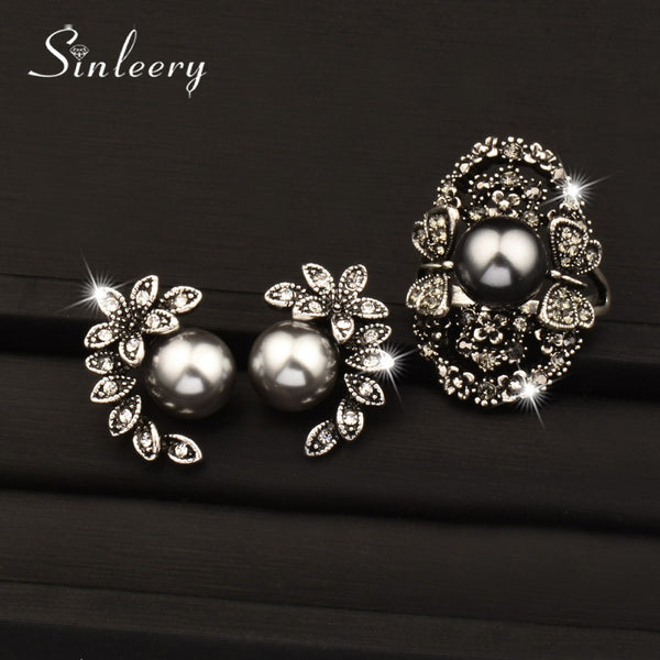 Simulated Gray Pearl Jewelry Sets