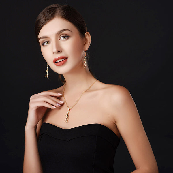 Gold/Silver Cat Charm Set